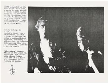 ANDY WARHOL (1928-1987) Early Film Flyers.